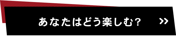 あなたはどう楽しむ？